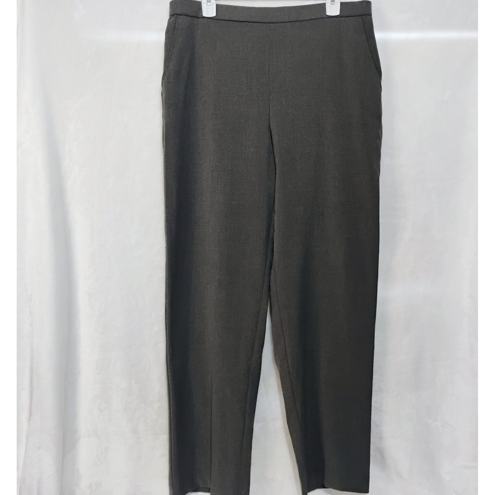 Sag Harbor Stretch Spellbound Heather Grey Pull On Dress Pants‎ Sz 14 NWT X